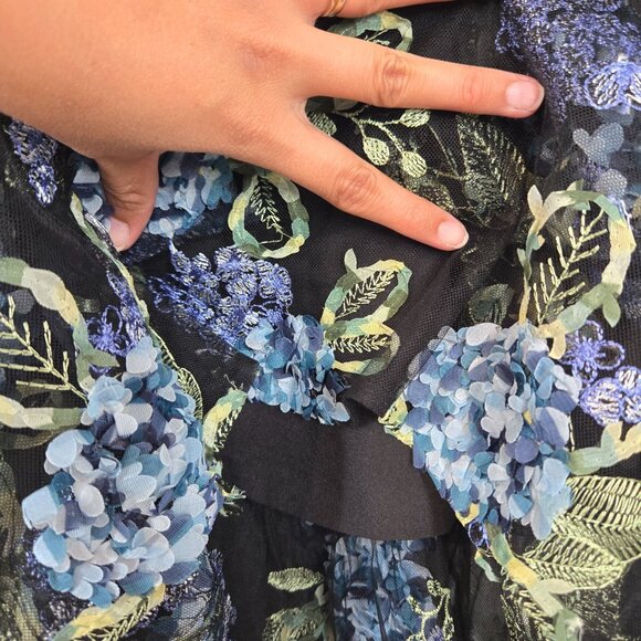 Dress the Population Paulette Floral Midi Dress Women's Size XS Extra Small NEW - Picture 11 of 12